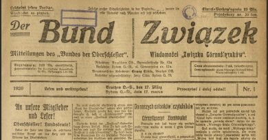Z dawnej prasy śląskiej: “Der Bund – Związek” Z dawnej prasy śląskiej: “Der Bund – Związek”
