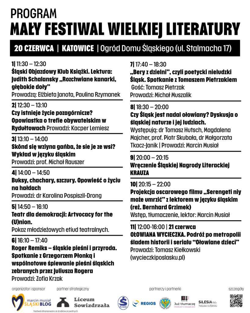 Program Małego Festiwalu Wielkiej Literatury 2026